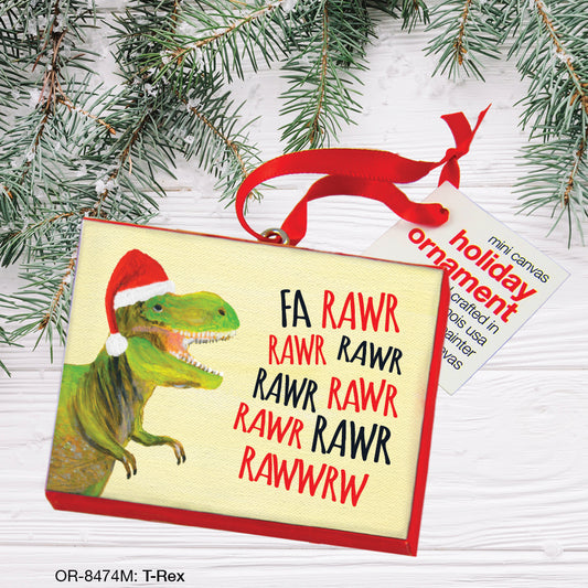 T-Rex, Ornament (OR-8474M), Front, printedcanvas.com