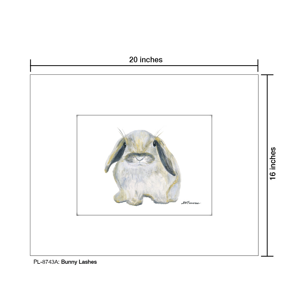 Bunny Lashes, Print (#8743A), Printe Matted, www.printedcanvas.com