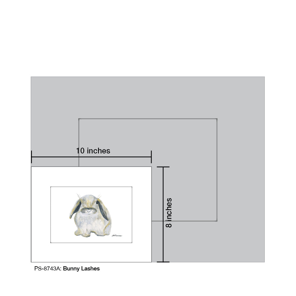 Bunny Lashes, Print (#8743A), Print Matted, www.printedcanvas.com