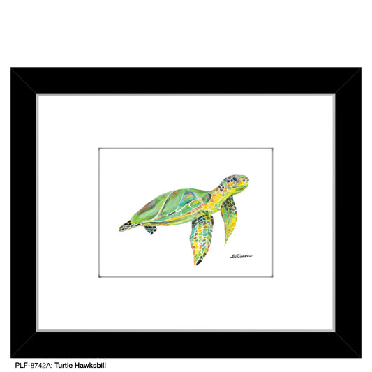 Turtle Hawksbill, Print (#8742A) - Printed Canvas