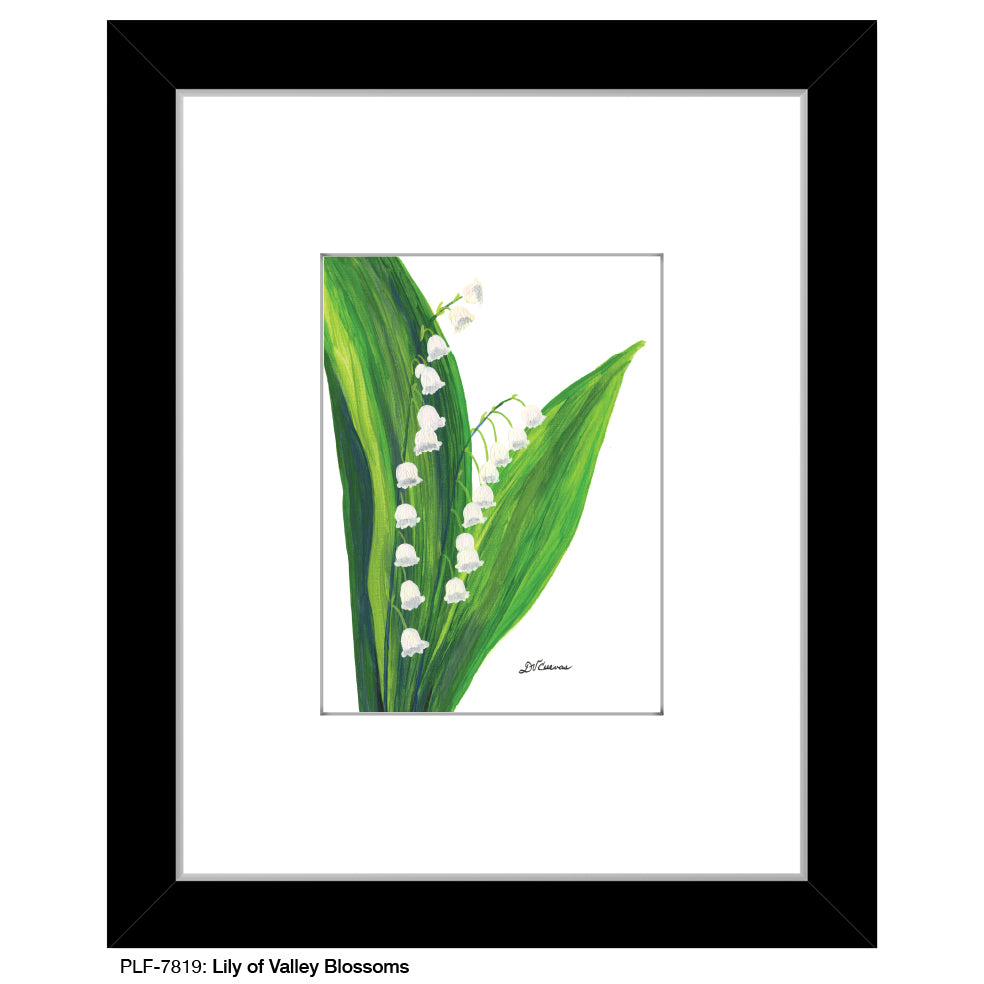 Lily of the Valley Blossoms, Print (#7819A), Print Matted, www.printedcanvas.com