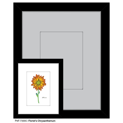 Florist's Chrysanthemum, Print (#7300C), Print Matted, www.printedcanvas.com