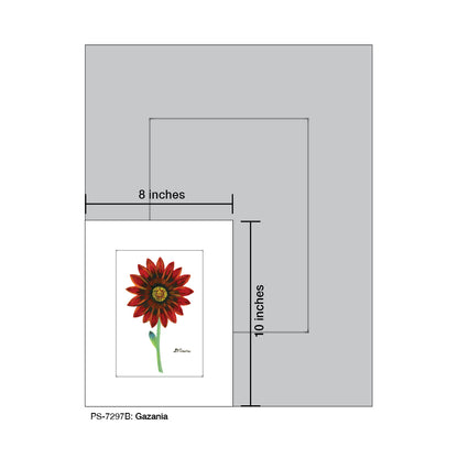 Gazania, Print (#7297B), Print Matted, www.printedcanvas.com