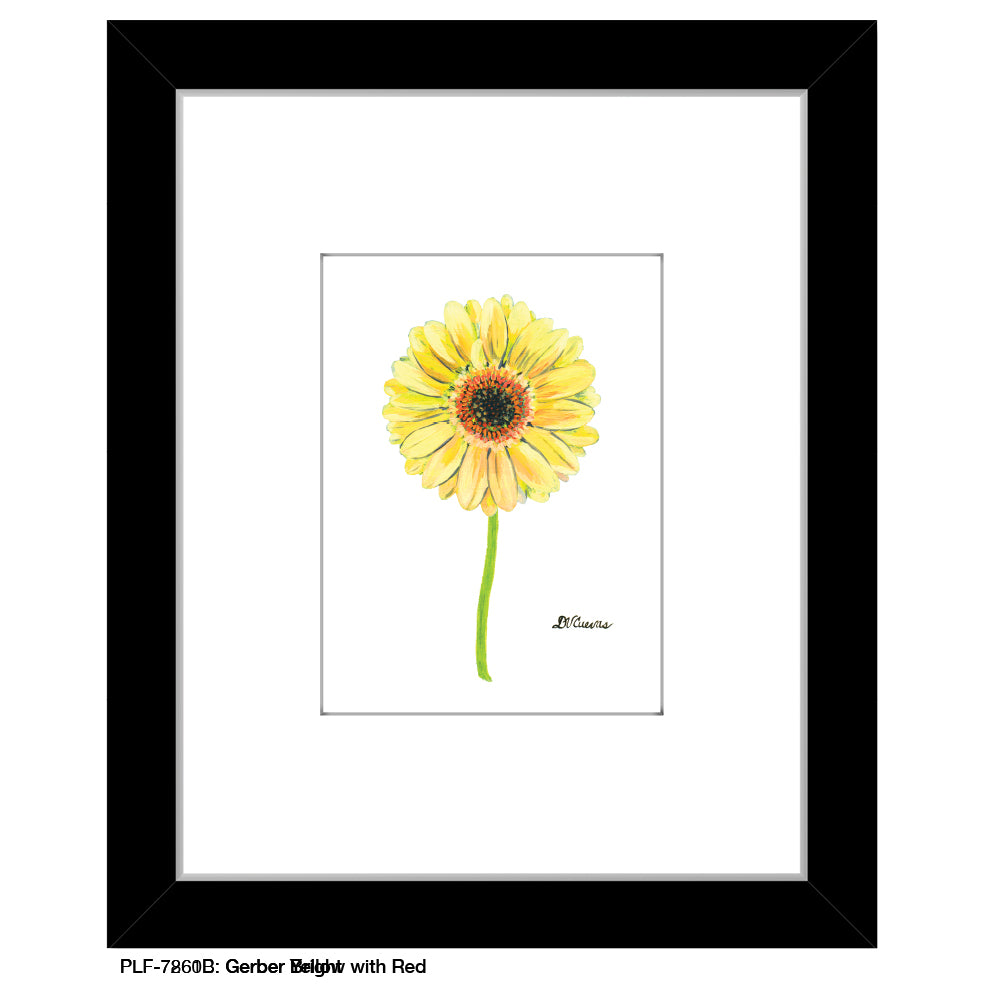 Gerber Bright, Print (#7260B), Print Matted, www.printedcanvas.com