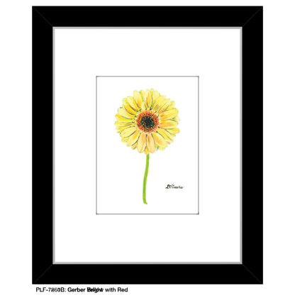 Gerber Bright, Print (#7260B), Print Matted, www.printedcanvas.com