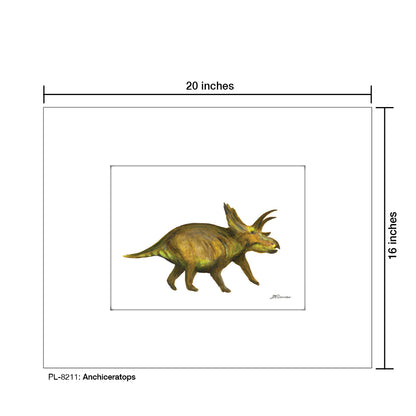 Anchiceratops, Print (#8211A), Printe Matted, www.printedcanvas.com