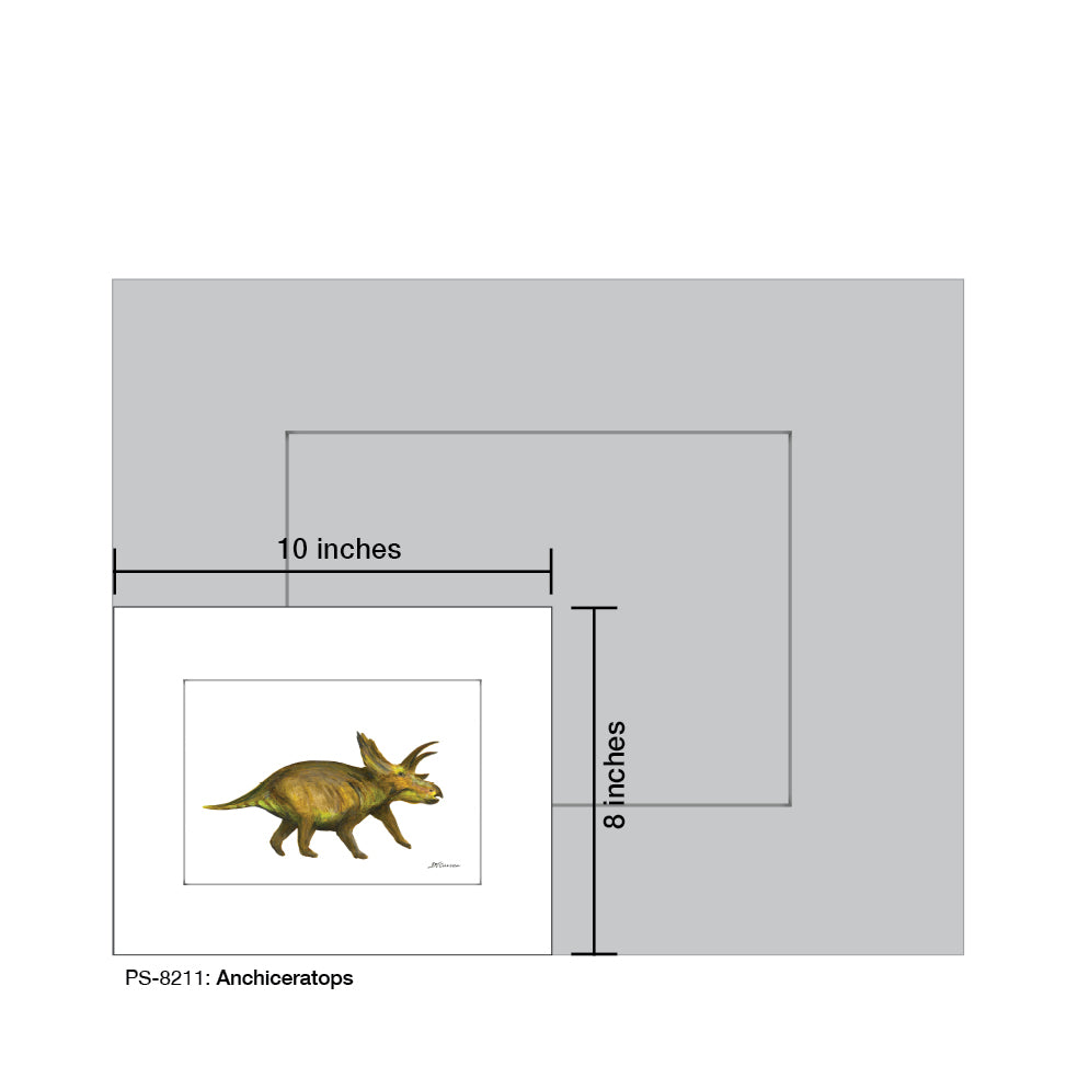 Anchiceratops, Print (#8211A), Print Matted, www.printedcanvas.com