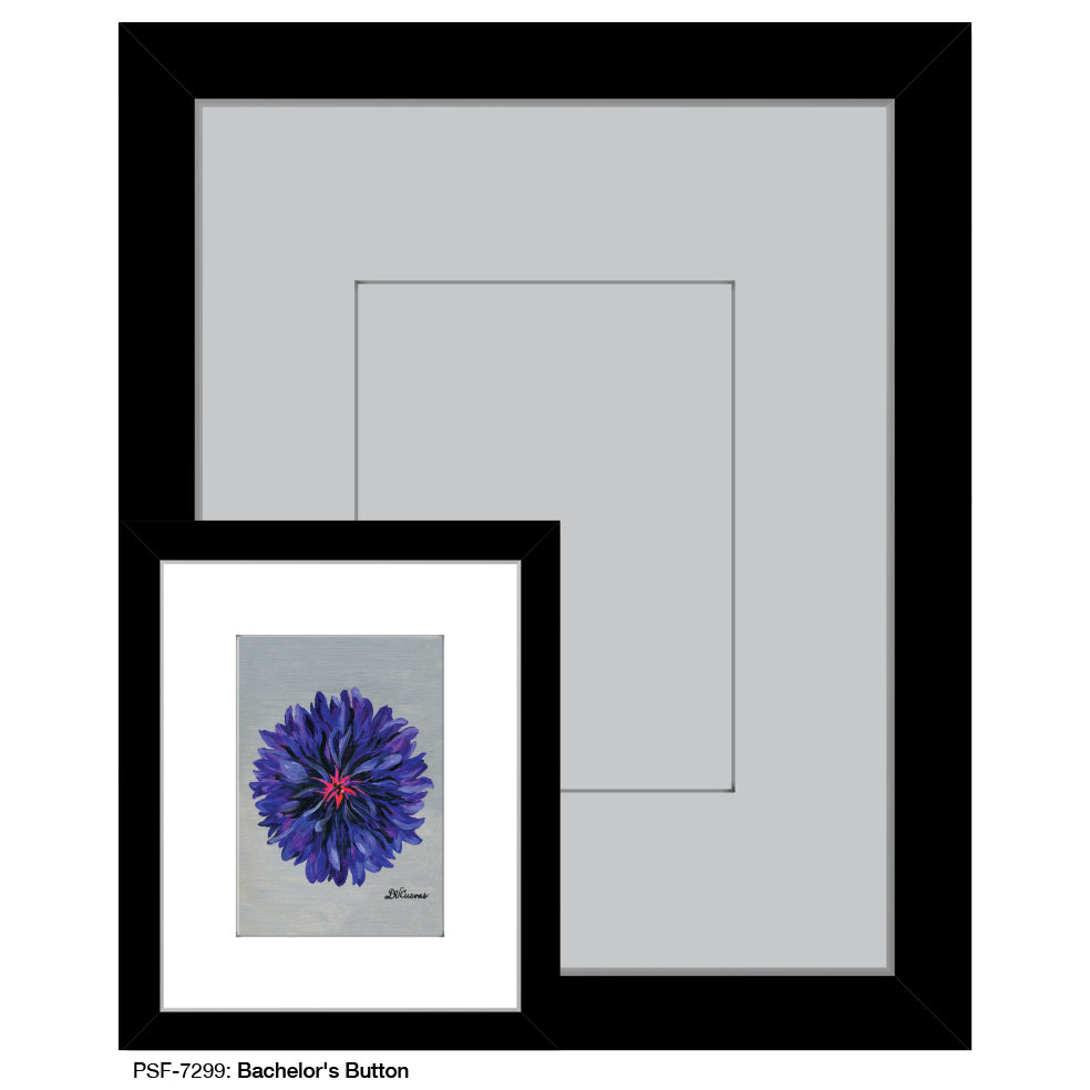 Bachelor's Button, Print (#7299) - Printed Canvas