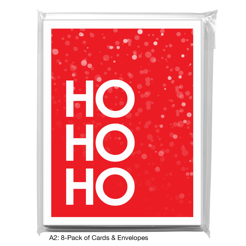 Ho Ho Ho, Greeting Card (8471C), A2 8-Pack, printedcanvas.com
