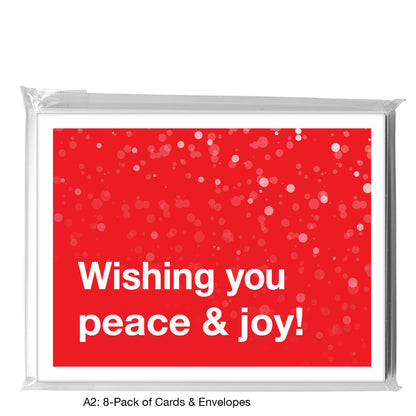 Ho Ho Ho, Greeting Card (8471E), A2 8-Pack, printedcanvas.com