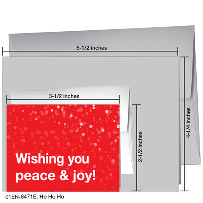 Ho Ho Ho, Greeting Card (8471E), Enclosure, printedcanvas.com