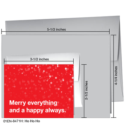 Ho Ho Ho, Greeting Card (8471H), Enclosure, printedcanvas.com