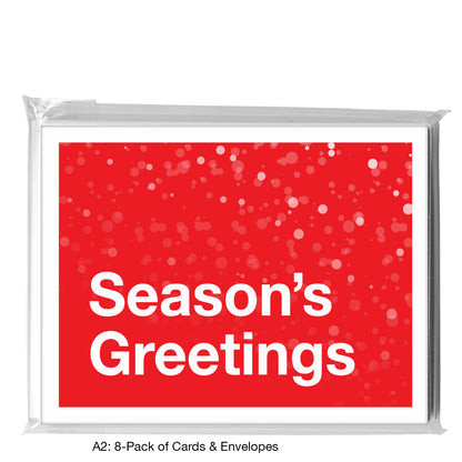 Ho Ho Ho, Greeting Card (8471K), A2 8-Pack, printedcanvas.com