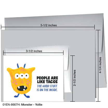 Monster - Yollie, Greeting Card (8667H), Enclosure, printedcanvas.com
