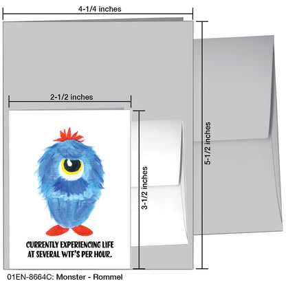 Monster - Rommel, Greeting Card (8664C), Enclosure, printedcanvas.com