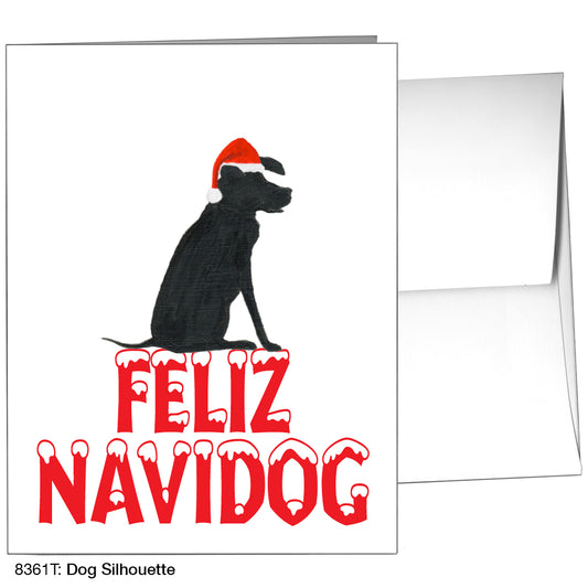 Dog Silhouette, Greeting Card (8361T), A2, printedcanvas.com