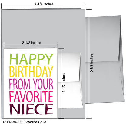 Favorite Child, Greeting Card (8490F), Enclosure, printedcanvas.com