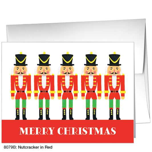Nutcracker In Red, Greeting Card (8079B), A2, printedcanvas.com