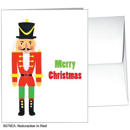 Nutcracker In Red, Greeting Card (8079EA), A2, printedcanvas.com