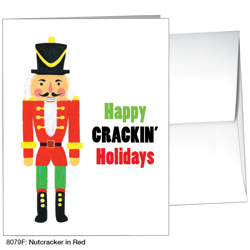 Nutcracker In Red, Greeting Card (8079F), A2, printedcanvas.com