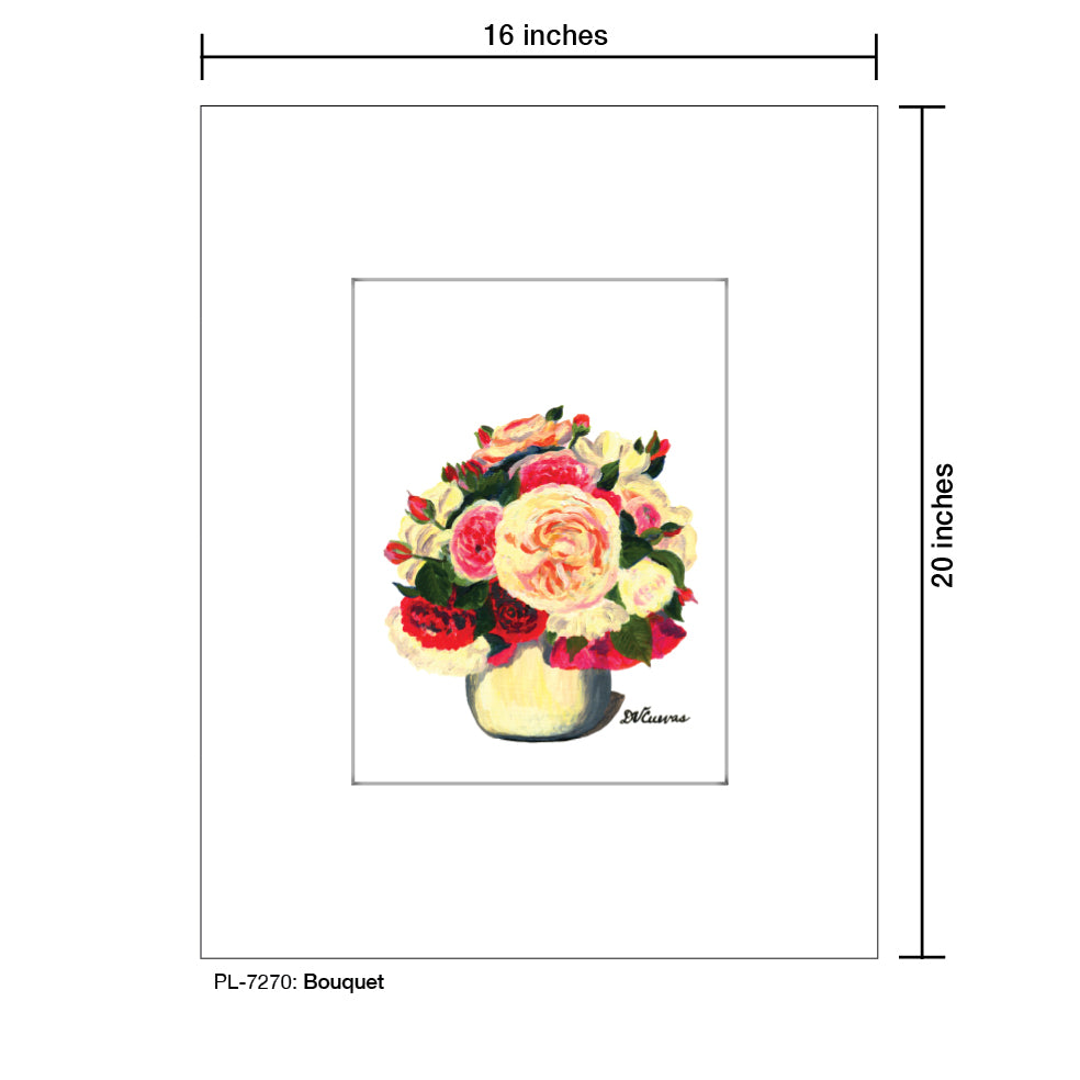 Bouquet, Print (#7270A), Printe Matted, www.printedcanvas.com