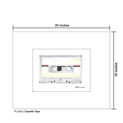 Cassette Tape, Print (#8653) - Printed Canvas