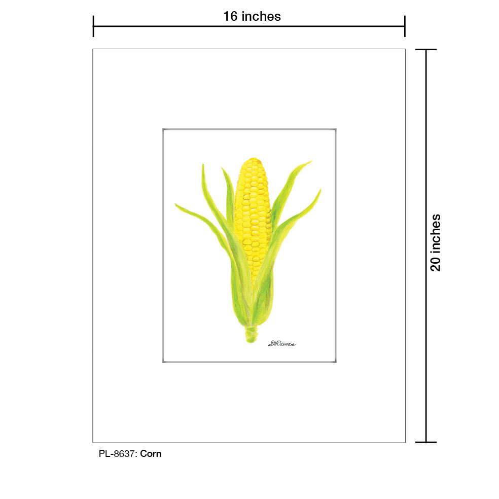 Corn, Print (#8637A), Printe Matted, www.printedcanvas.com