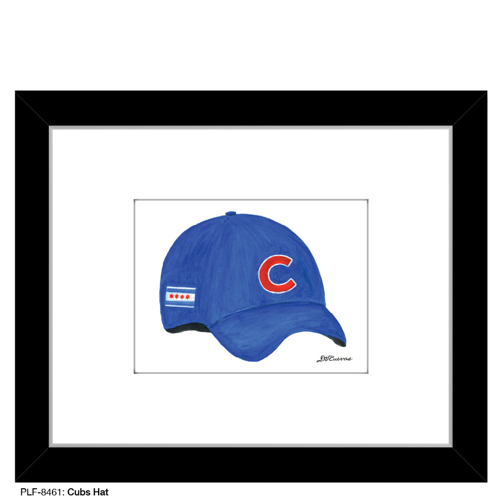 Cubs Hat, Print (#8461) - Printed Canvas