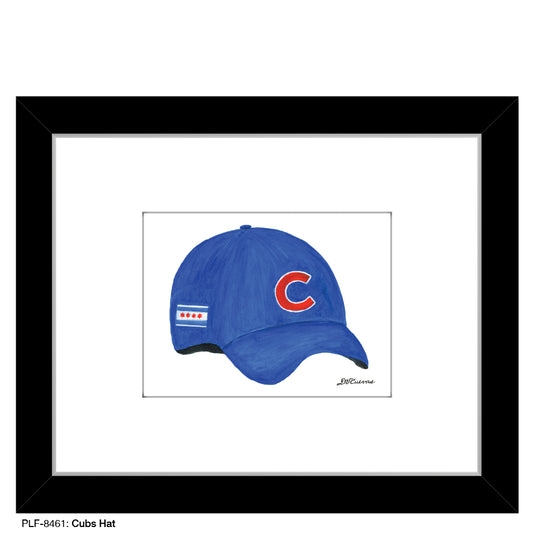 Cubs Hat, Print (#8461) - Printed Canvas