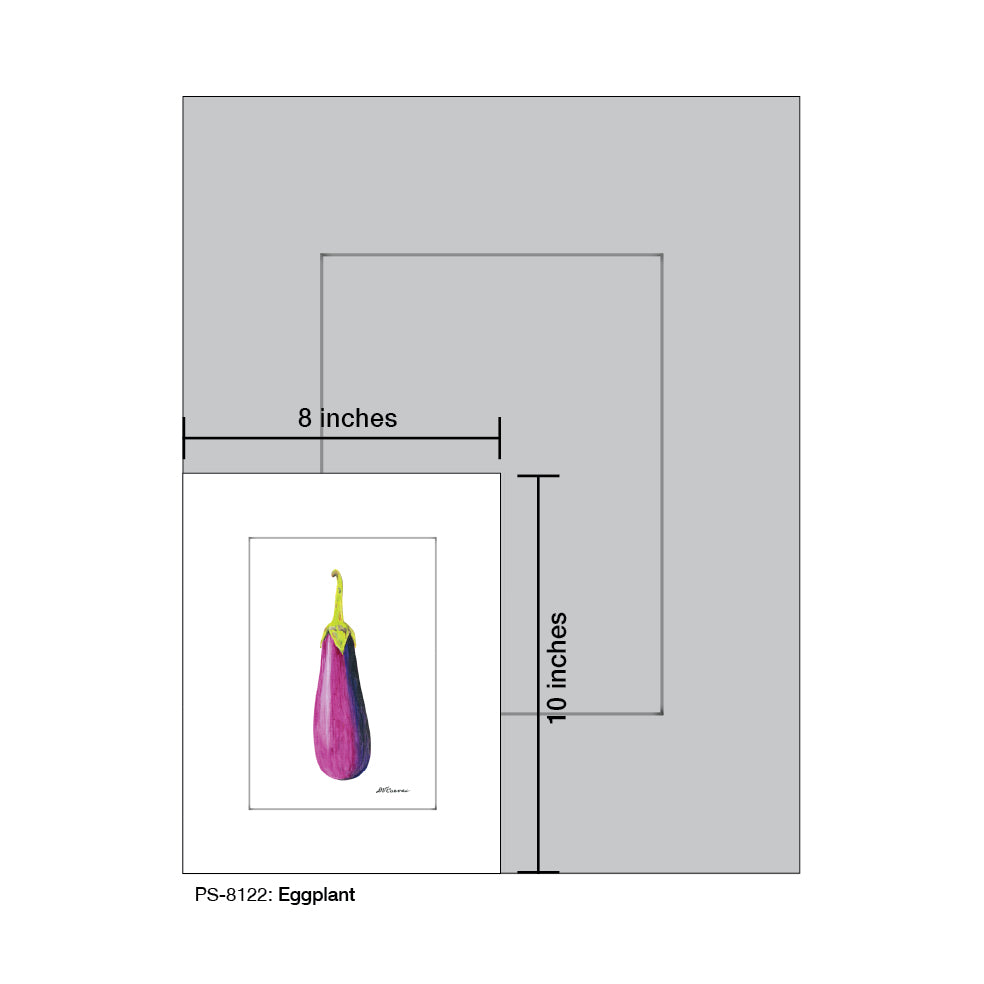 Eggplant, Print (#8122A), Print Matted, www.printedcanvas.com