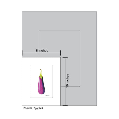 Eggplant, Print (#8122A), Print Matted, www.printedcanvas.com
