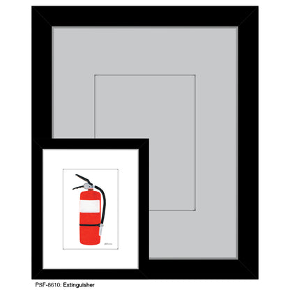 Extinguisher, Print (#8610C), Print Matted, www.printedcanvas.com