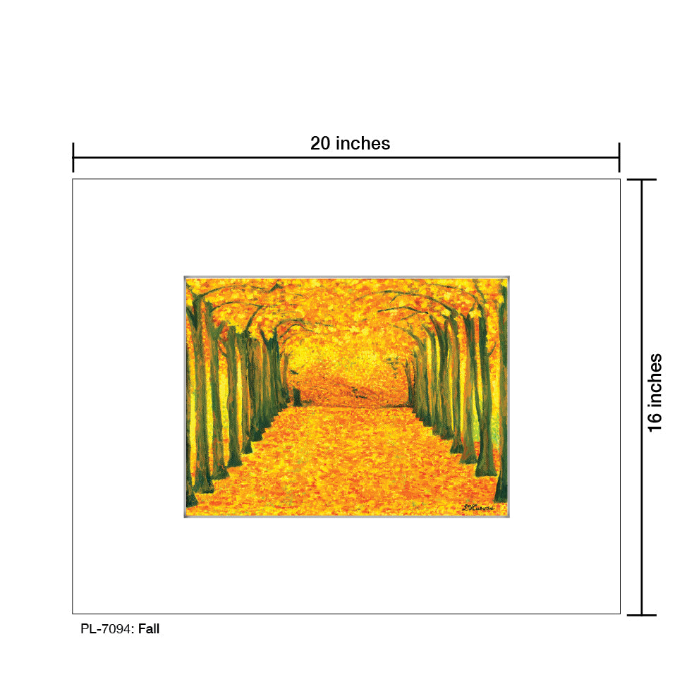 Fall, Print (#7094A), Printe Matted, www.printedcanvas.com