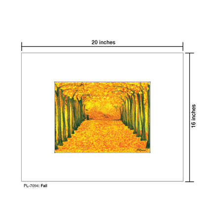 Fall, Print (#7094A), Printe Matted, www.printedcanvas.com