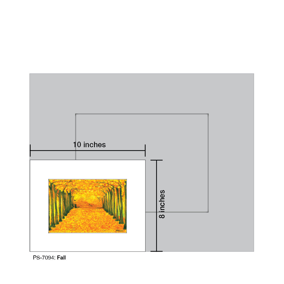 Fall, Print (#7094A), Print Matted, www.printedcanvas.com