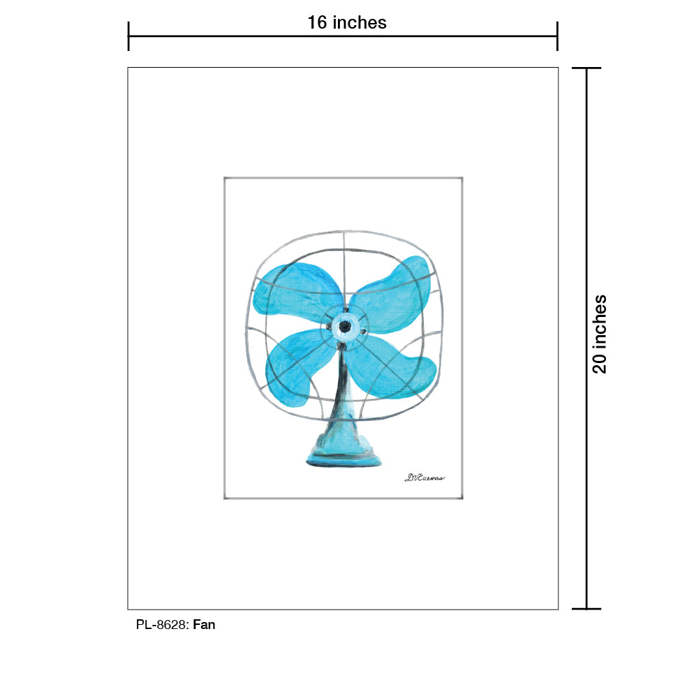 Fan, Print (#8628) - Printed Canvas