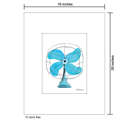 Fan, Print (#8628) - Printed Canvas