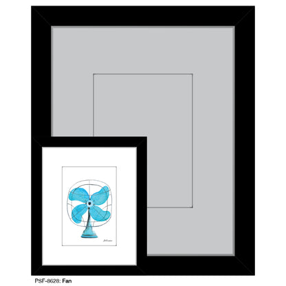 Fan, Print (#8628) - Printed Canvas