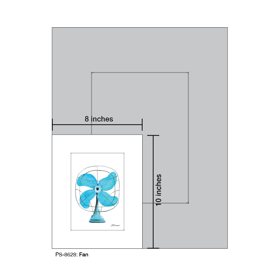 Fan, Print (#8628) - Printed Canvas