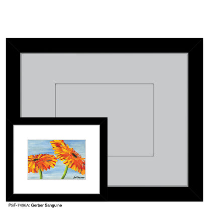 Gerber Sanguine, Print (#7496A), Print Matted, www.printedcanvas.com