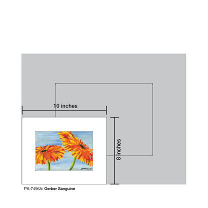 Gerber Sanguine, Print (#7496A), Print Matted, www.printedcanvas.com