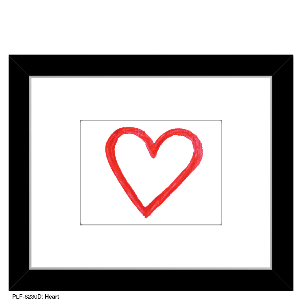 Heart, Print (#8230D), Print Matted, www.printedcanvas.com