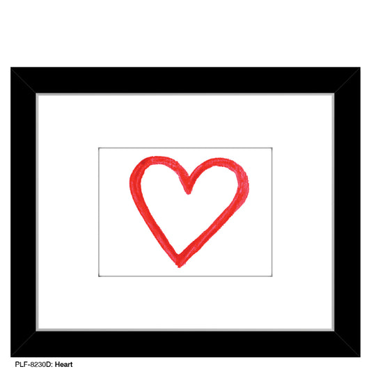 Heart, Print (#8230D) - Printed Canvas