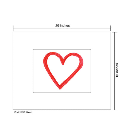 Heart, Print (#8230D), Printe Matted, www.printedcanvas.com