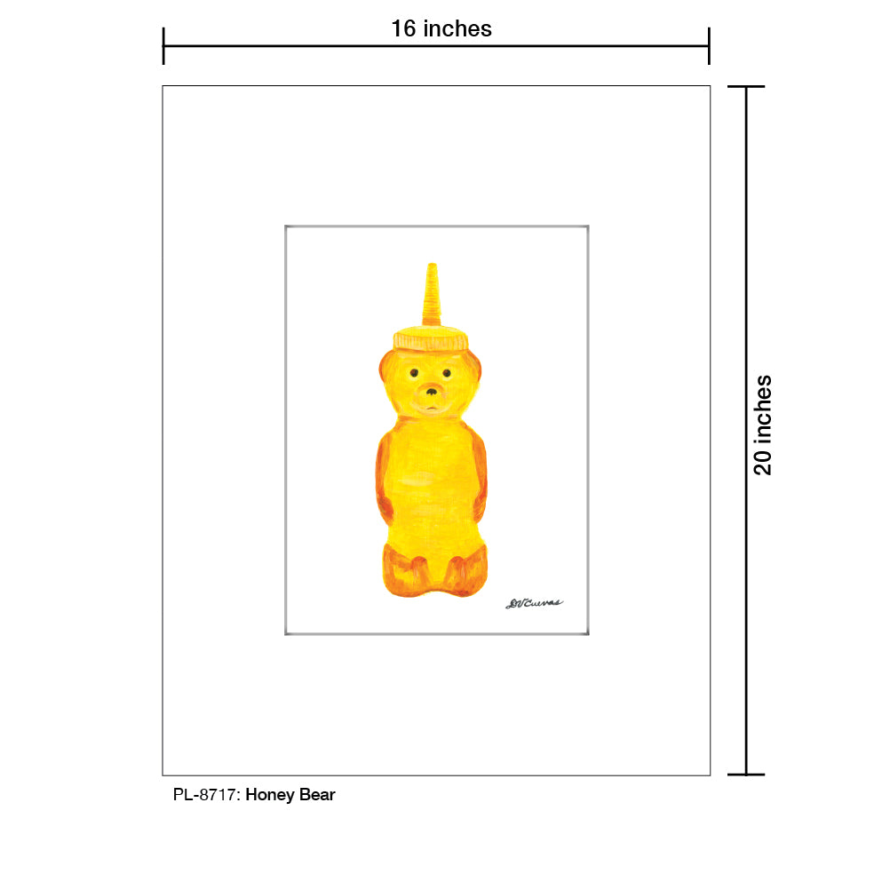 Honey Bear, Print (#8717) - Printed Canvas