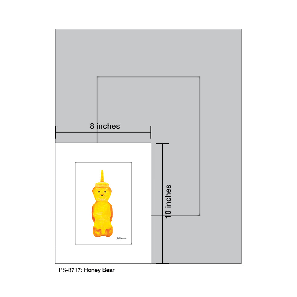 Honey Bear, Print (#8717) - Printed Canvas