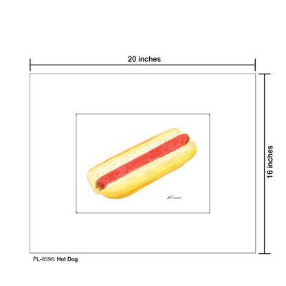 Hot Dog, Print (#8596) - Printed Canvas