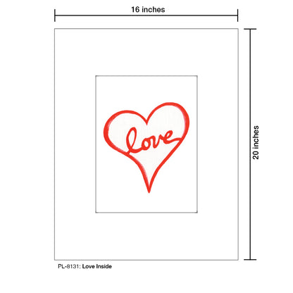 Love Inside, Print (#8131A), Printe Matted, www.printedcanvas.com