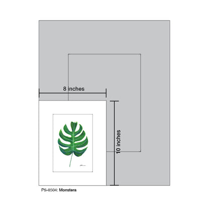 Monstera, Print (#8504) - Printed Canvas