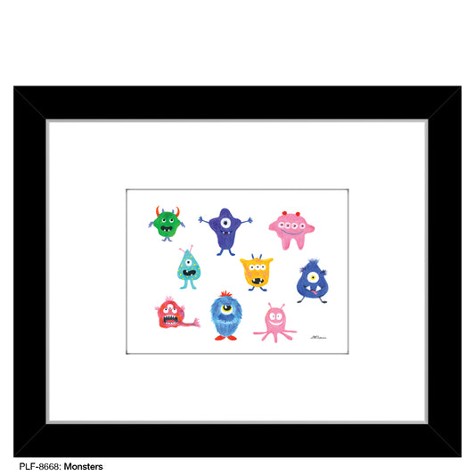 Monsters, Print (#8668) - Printed Canvas
